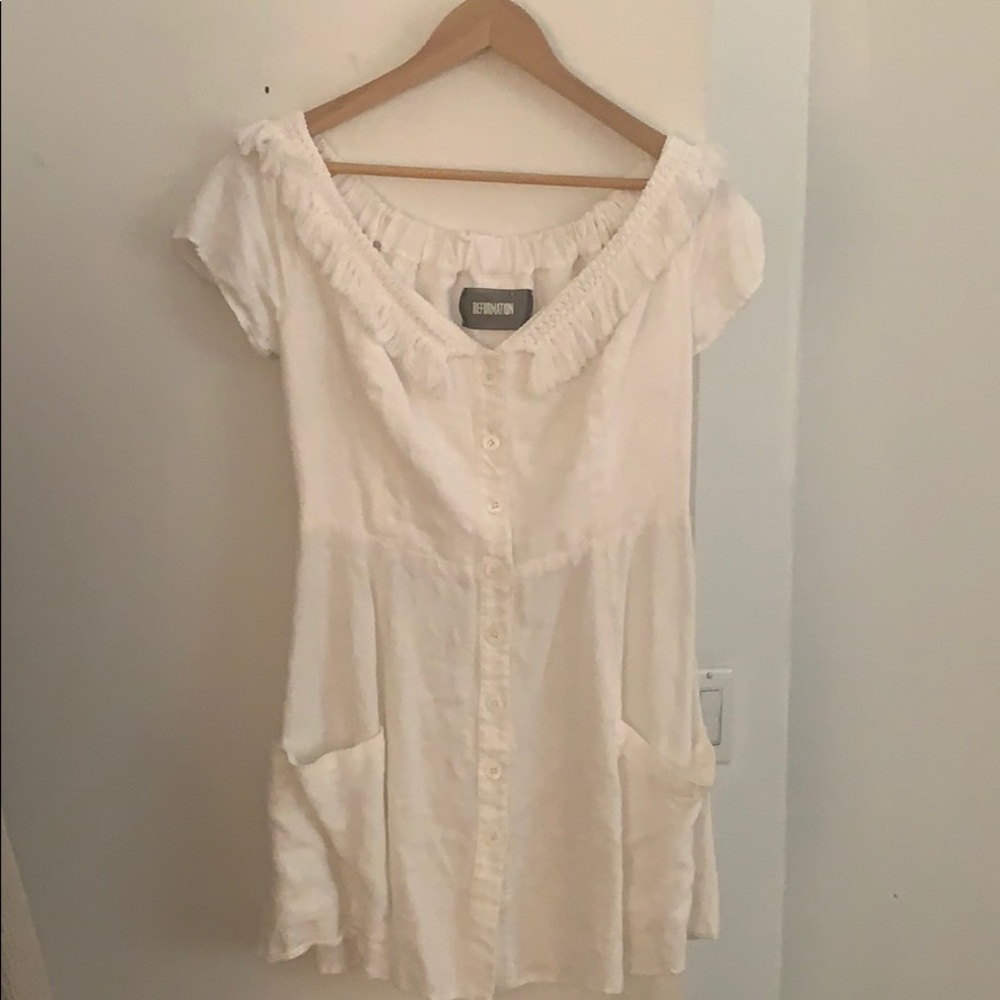 White reformation dress